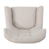 Ranie Accent Club Chair, Rubberwood Legs, Wheat ed Polyester