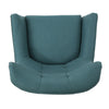 Ranie Accent Club Chair, Rubberwood Legs, Teal ed Polyester