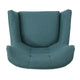 Ranie Accent Club Chair, Rubberwood Legs, Teal ed Polyester