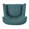 Ranie Accent Club Chair Rubberwood Legs Teal Button Tufted Polyester BM323675