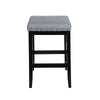 Arica Barstool Set of 2, Saddle Seat, Wood, Light Gray