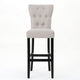 Arine Barstool Chair Set of 2, Flared Rubberwood, Wheat