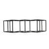 Wine Rack with Diamond Slots 24 Inch Compact Design Matte Black BM323713
