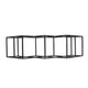 Wine Rack with Diamond Slots 24 Inch Compact Design Matte Black BM323713