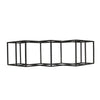 Wine Rack, Diamond Slots, 24" Compact Design, Black Iron