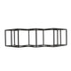 Wine Rack, Diamond Slots, 24" Compact Design, Black Iron