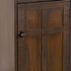 Homestead Trash Box, 34 Inch Tall, Rough Sawn Mahogany, Dark Brown by Casagear home