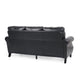 Sel 80 Inch Modern Sofa 3 Seat Chesterfield Design Black Faux Leather BM323745