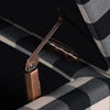 Devi 38" Storage Ottoman, Black Cream Checkered Pattern