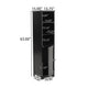 Cabe Tall Bathroom Linen Cabinet, 3 Shelves 1 Door, Black