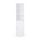Cabe Tall Bathroom Linen Cabinet 3 Shelves 1 Door White