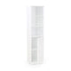 Cabe Tall Bathroom Linen Cabinet 3 Shelves 1 Door White