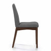 Heli Side Dining Chair Set of 2 Curved Gray Textured Splayed Legs BM323766