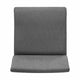Heli Side Dining Chair, Set of 2, Curved, Gray Textured, Splayed Legs