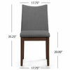 Heli Side Dining Chair, Set of 2, Curved, Gray Textured, Splayed Legs
