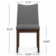 Heli Side Dining Chair, Set of 2, Curved, Gray Textured, Splayed Legs