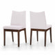 Heli Side Dining Chair, Set of 2, Curved Beige, Splayed Legs