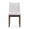 Heli Side Dining Chair, Set of 2, Curved Beige, Splayed Legs