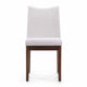 Heli Side Dining Chair, Set of 2, Curved Beige, Splayed Legs