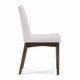 Heli Side Dining Chair, Set of 2, Curved Beige, Splayed Legs