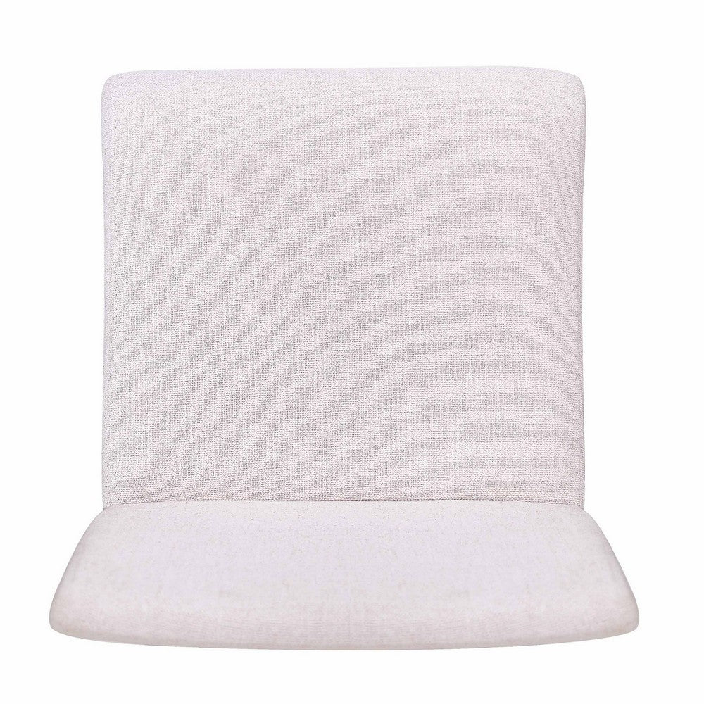 Heli Side Dining Chair, Set of 2, Curved Beige, Splayed Legs