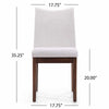 Heli Side Dining Chair, Set of 2, Curved Beige, Splayed Legs