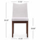 Heli Side Dining Chair, Set of 2, Curved Beige, Splayed Legs
