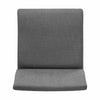 Heli Side Dining Chair, Set of 2, Curved, Gray, Splayed Legs