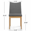 Heli Side Dining Chair, Set of 2, Curved, Gray, Splayed Legs
