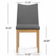 Heli Side Dining Chair, Set of 2, Curved, Gray, Splayed Legs