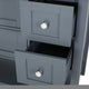 Rizy Bathroom Vanity Base, 5 Drawers, Shelf, 48'' Gray Wood