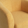 Accent Chair, 31" Round Armrest Design, Rich Mustard Yellow
