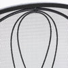 Fireplace Screen 57 Inch 3 Panel Scrolled Mesh Black Silver Iron BM323821