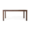 Feya Outdoor Dining Table, 69" Rectangular Brown Acacia Wood