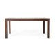 Feya Outdoor Dining Table, 69" Rectangular Brown Acacia Wood