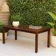 Feya Outdoor Dining Table, 69" Rectangular Brown Acacia Wood