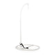 Hanging Hammock Chair Stand, 80 Inch Tall White Iron Frame Hanger Base