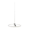Hanging Hammock Chair Stand, 80 Inch Tall White Iron Frame Hanger Base