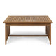 Gerry Outdoor Coffee Table 40 Inch Rectangular Slat Brown Acacia Wood BM323834