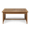 Gerry Outdoor Coffee Table, 40" Rectangular, Brown Wood