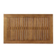 Gerry Outdoor Coffee Table, 40" Rectangular, Brown Wood