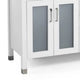 Bathroom Double Vanity Base, 3 Drawer 4 Door 73'' White Wood