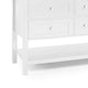 Lyle Bathroom Double Vanity Base, 4 Drawers, 60'' White Wood