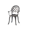 Outdoor Bistro Table Set, 2 Chairs, Ice Bucket, Copper