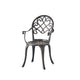 Outdoor Bistro Table Set, 2 Chairs, Ice Bucket, Copper