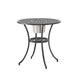 Outdoor Bistro Table Set, 2 Chairs, Ice Bucket, Copper