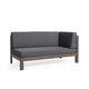 Juna Outdoor Corner Bench Set of 2, 58'' Modular, Gray Acacia Wood