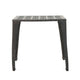 Outdoor Side Table, Open Cut Out, 18'' Bronze Metal Finish