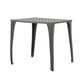 Outdoor Side Table, Open Cut Out, 18'' Bronze Metal Finish