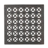 Outdoor Side Table, Open Cut Out, 18'' Bronze Metal Finish